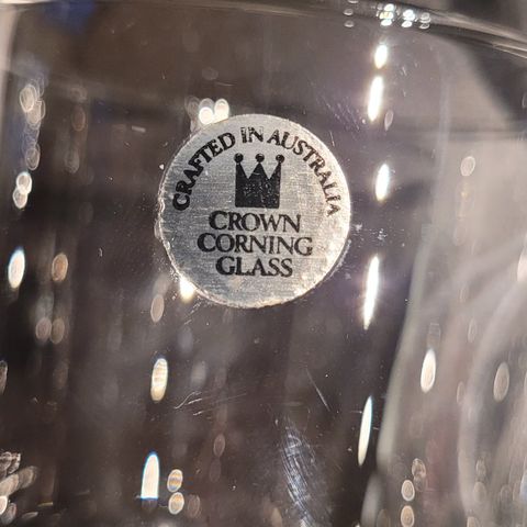 6stk Crown Corning whiskeyglass