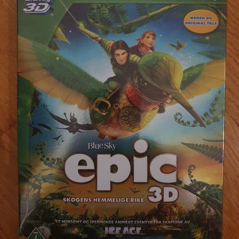 EPIC Skogens hemmelige rike 3D +BLU-RAY +DVD I PLAST