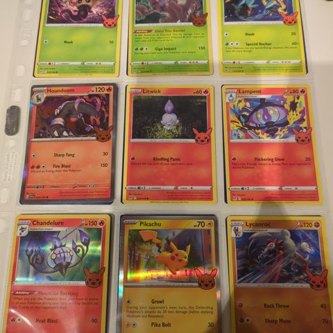 Pokemonkort: komplett Trick or Trade