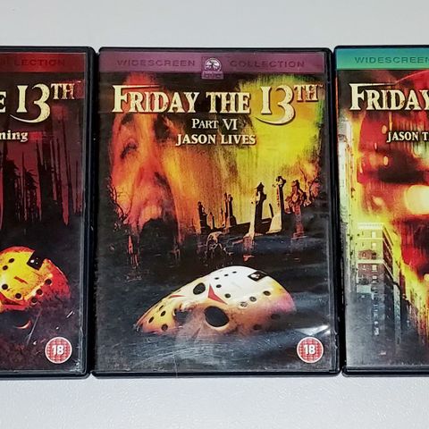 3 DVD.FRIDAY THE 13TH.PART V-VI-Vlll.