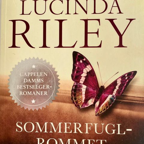 Lucinda Riley: "Sommerfuglrommet". Roman. Paperback