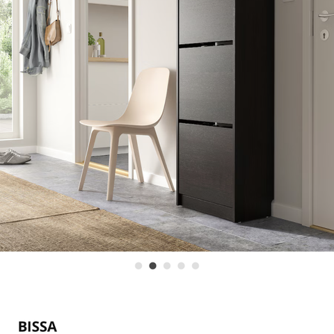 2stk skoskap Bissa fra Ikea