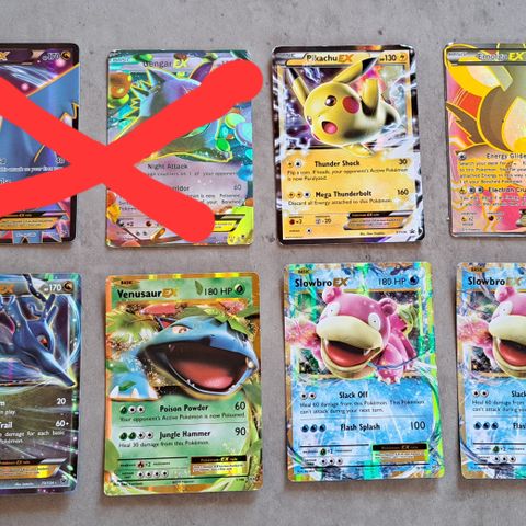 🐡 Diverse Pokemon kort EX