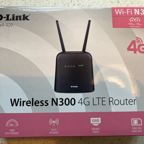 D-Link DWR-920 N300 4G LTE Ruter