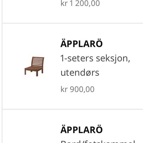 Applarø Utemøbler