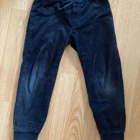 Kvalitet jeans bukse KORDFLØYEL unisex strl 4-5år