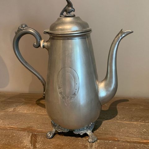 Gammel superior silver plate kaffekanne