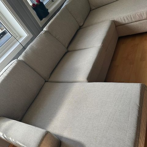 Beige U sofa