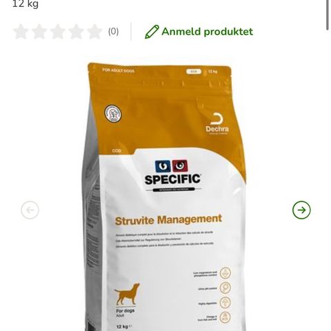 Dog Struvite Management CCD 12 kg