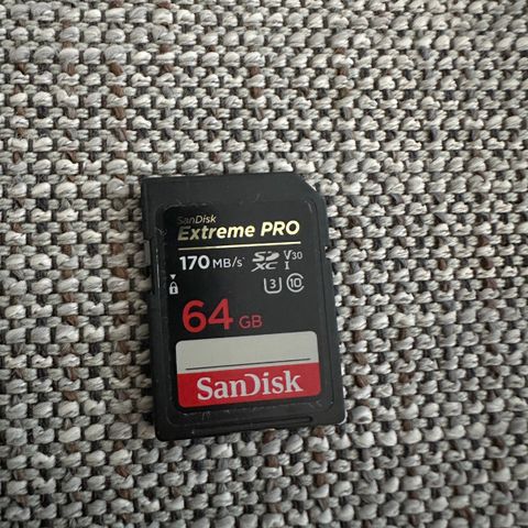 SD Card Minnekort SanDisk Extreme Pro 64 GB