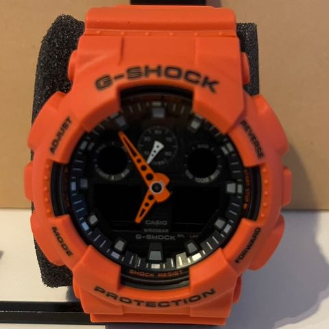 Casio G-shock Orange Digital Analog GA100L- 4A