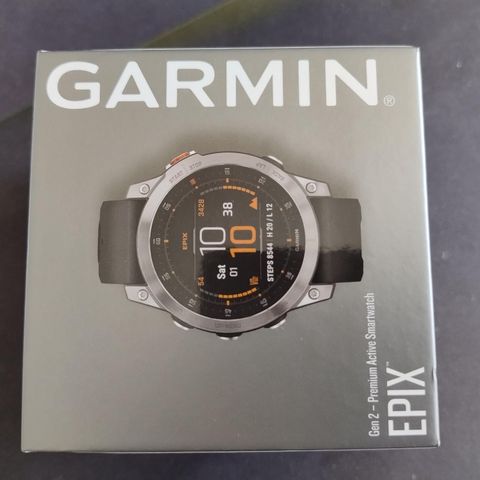 Garmin epix (Gen 2) AMOLED smartklokke 47mm (grå)