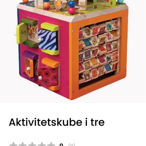 Zany Zoo aktivitetskube for barn.