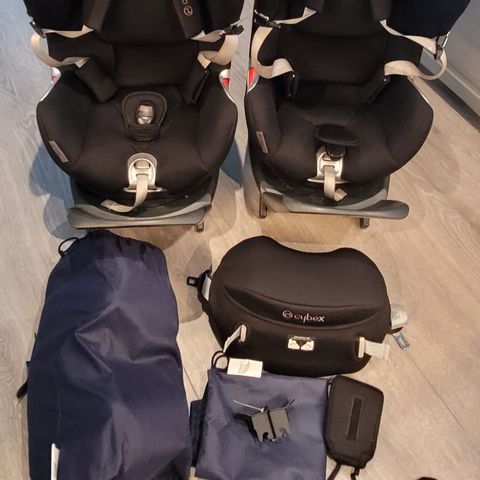 Cybex Sirona Q i-size til 18 kg, nyfødtinnlegg, sikkerhetspute