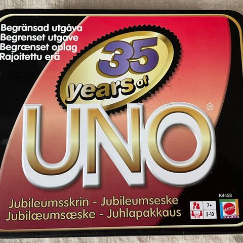 UNO kortspill - begrenset utgave