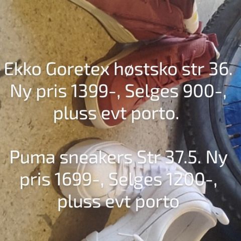 Ekko Sko str 36, Puma sneakers Str 37.5