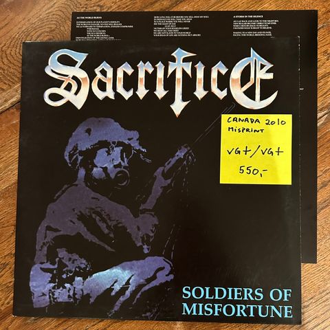 Sacrifice, Sarcófago, Sacriphyx og Samael LP-er  selges