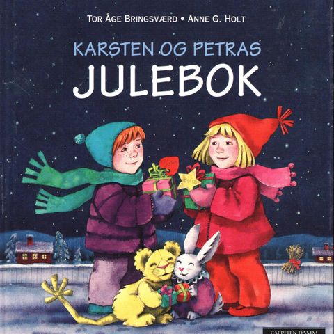 Barnebøker. JUL, Bildebok om Karsten og Petra . Kan brukes som kalender.