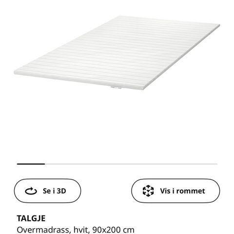 TALGJE overmadrass fra Ikea