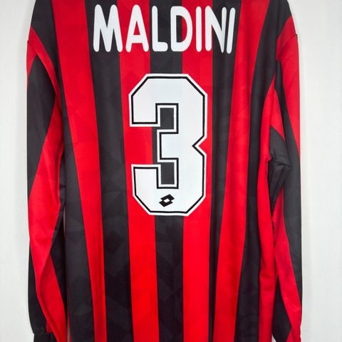 AC Milan 1994-95 Maldini vintage fotballdrakt