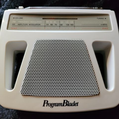 MINI RADIO - FM - AM - REKLAME - PROGRAMBLADET - 90-TALLET