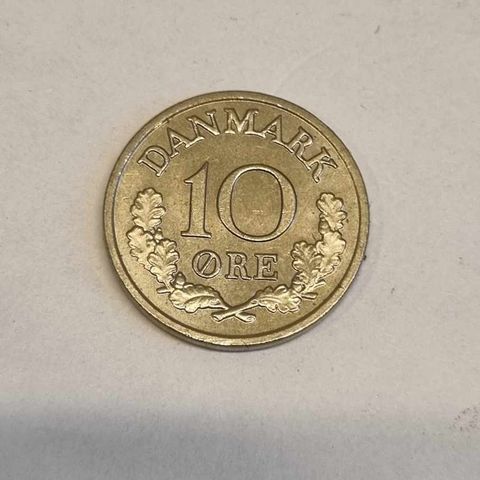 10 øre 1971 Danmark, meget pen