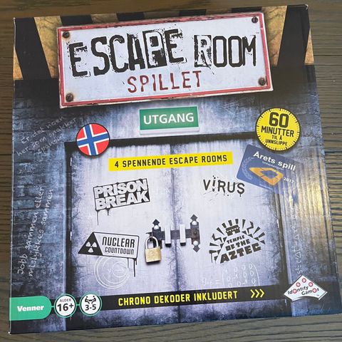 Escape Room brettspill - *HELT NY/UÅPNET*