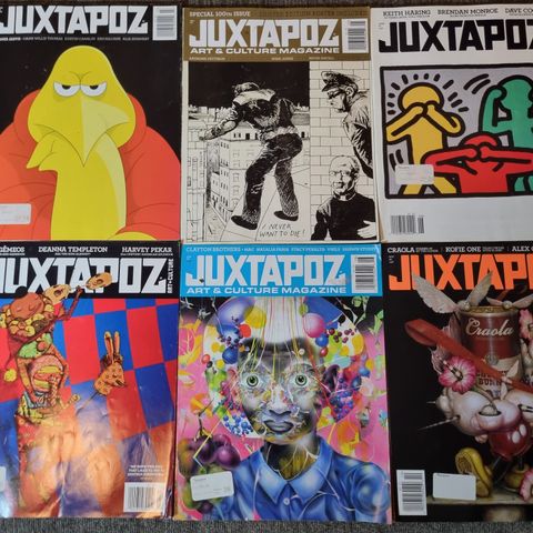 Juxtapoz Art & Culture Magazine - Samling av sjeldne utgaver