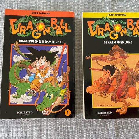 Dragonball, vol 1 og 2, første utgave av Akira Toriyama