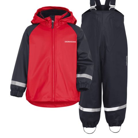 Regnklær Didrikson Rainman, for i fleece. Str 130