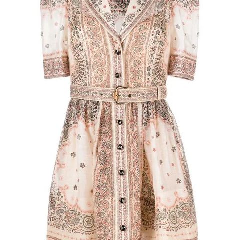 UTLEIE: Zimmermann Matchmaker paisley-print mini shirtdress