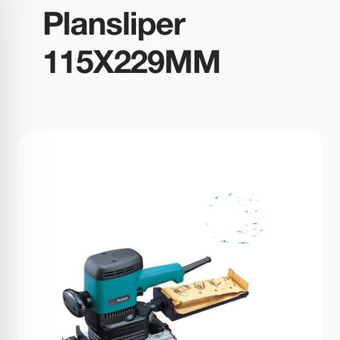 Makita 9046 plansliper ønskes kjøpt