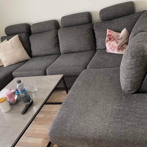 U-formet sofa