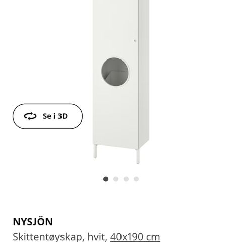 Ikea Nysjön skittentøyskap