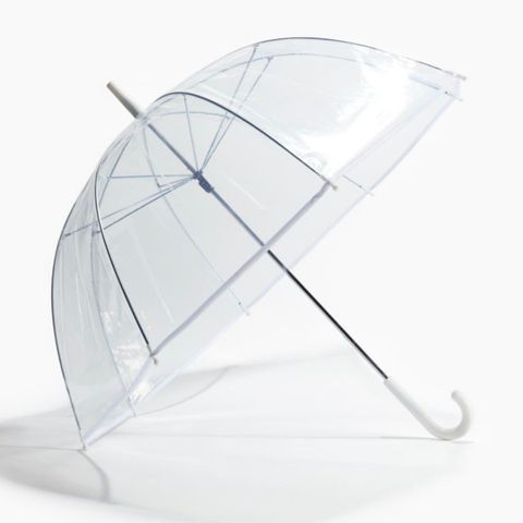 2 stk transparente paraplyer