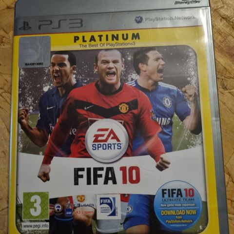 (Kan fås gratis) Meget pent PS3 FIFA 10