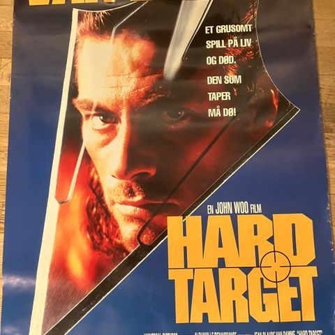 Plakat av Van Damme-filmen Hard Target!