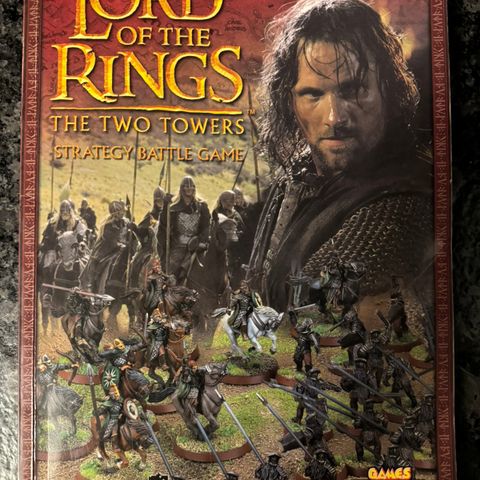 Warhammer - Lord of the Rings - The Two Towers - Strategy game - bok - spillbok