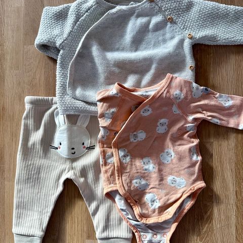 Liten P.OP-Lindex Babypakke (Str. 62-68)