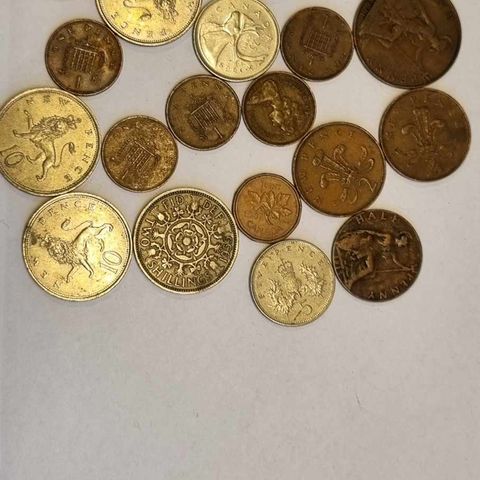 Lot England og Canada 22 mynter, eldste 1915