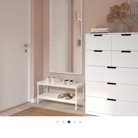 IKEA Nissedal speil 65x150 cm hvit