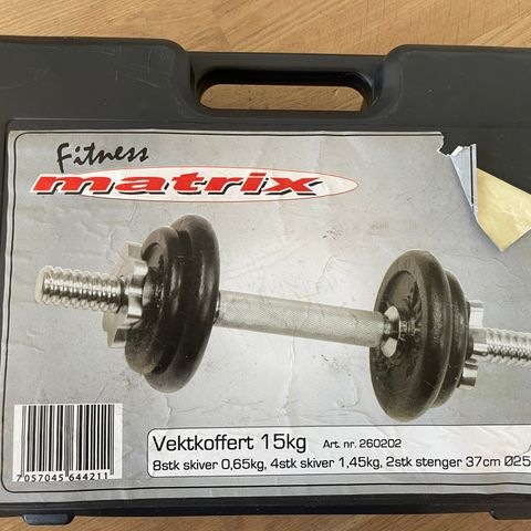 Vektkoffert manualsett 15kg