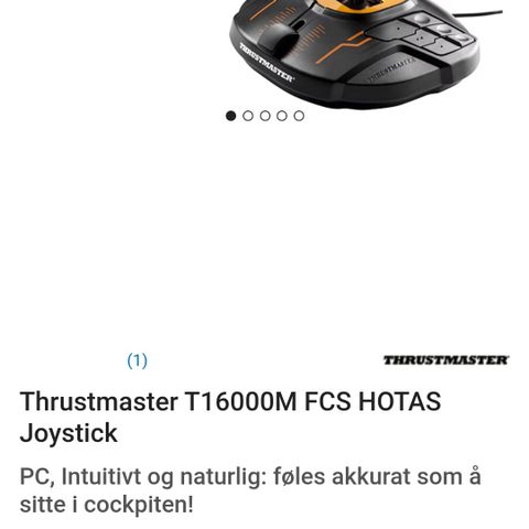 Joystick Thrust master T16000M