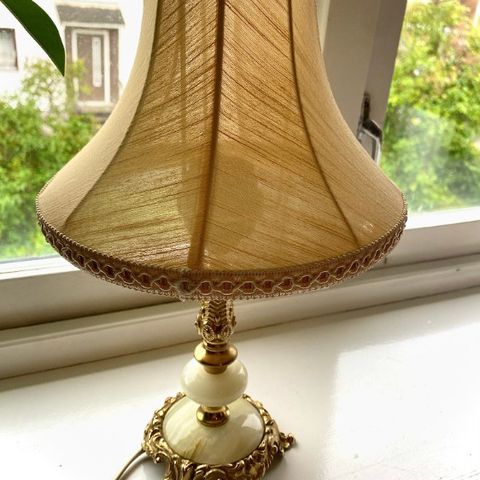 Vakker vintage bordlampe