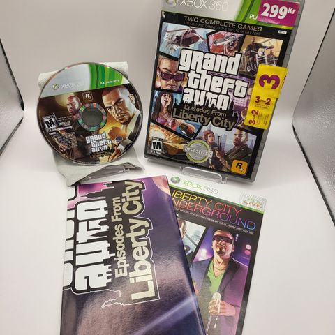 XBOX 360 - GTA: Liberty City PLATINUM - Komplett med kart++