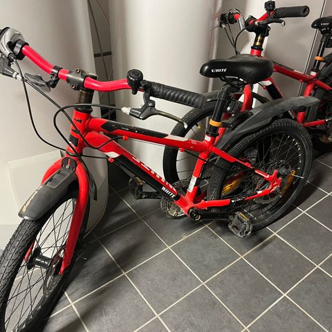 White MTB LITE 20 tommer barnesykkel