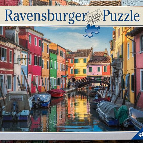 Puslespill 1000 brikker Ravensburger «Burano, Italy»