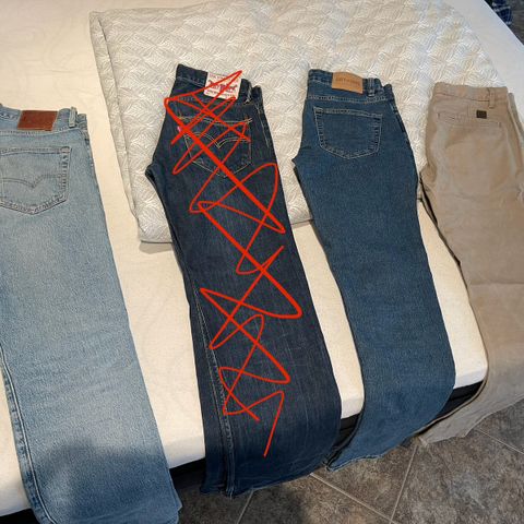 Herrebukser (levis, only&sons, J.lindeberg)