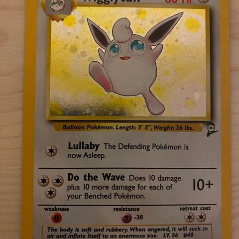 Wigglytuff #19 Pokemon Base Set 2