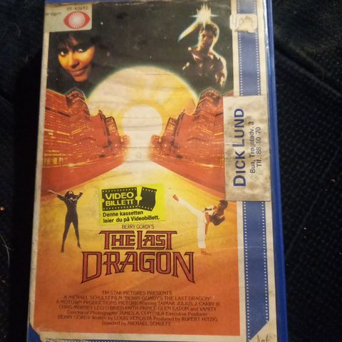 The last Dragon VHS BB